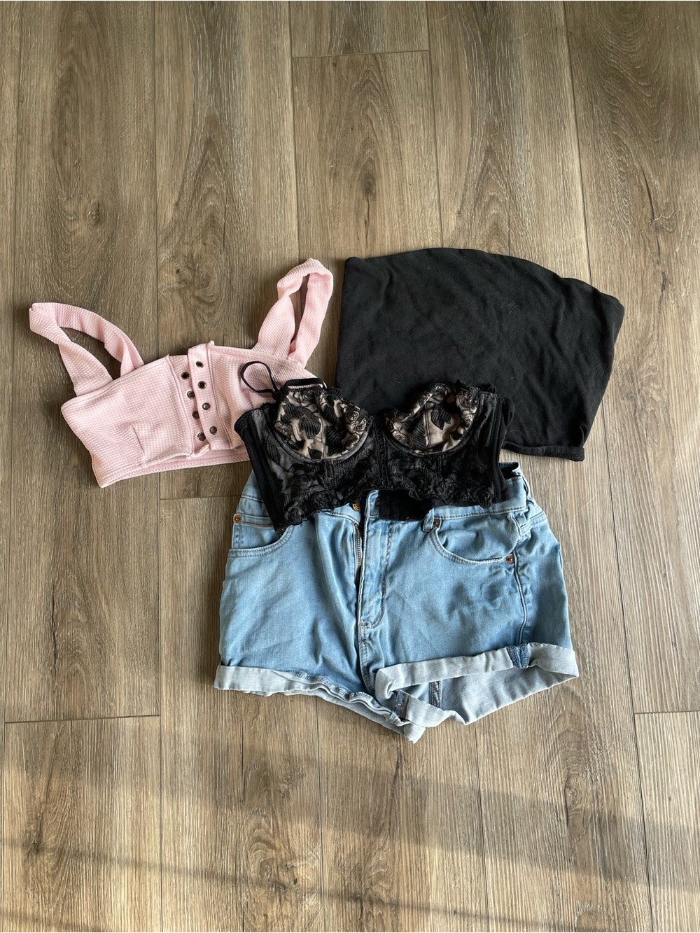 Mixed Women's Summer Clothing Bundle — Floral, Plaid & Denim